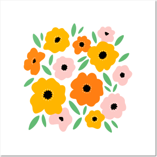 It feels like summer, beautiful bright flowers composition Posters and Art